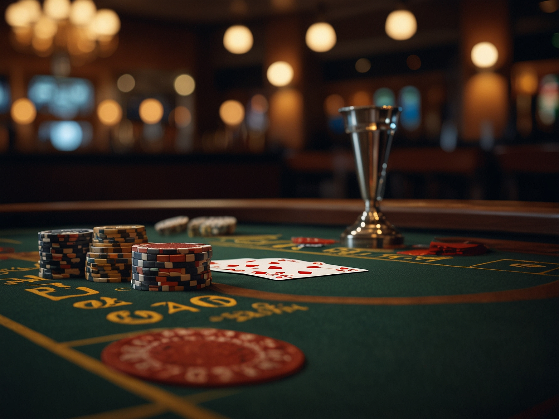 Tavoli di blackjack e roulette